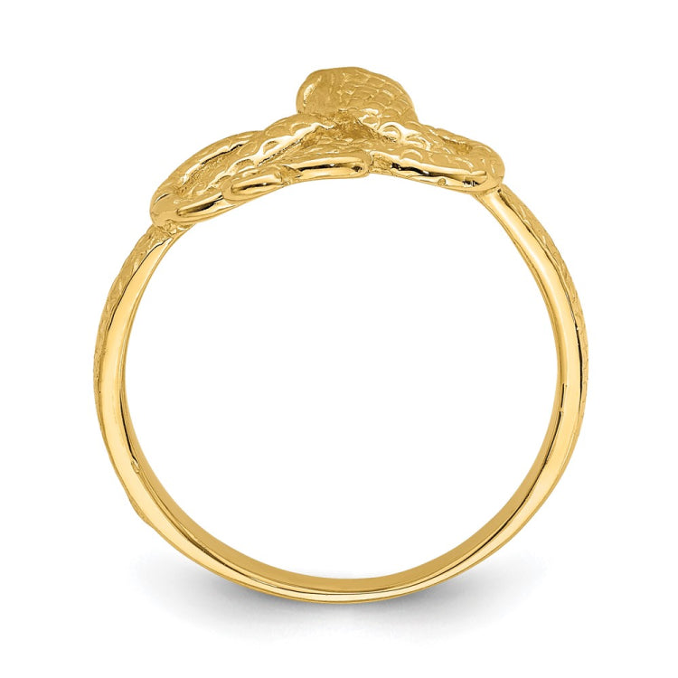 14K Polished Snake Ring