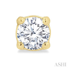 1/4 Ctw Round Cut Diamond Stud Earrings in 14K Yellow Gold