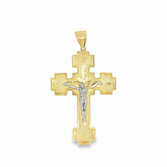10K GOLD CROSS DIAMOND CUT