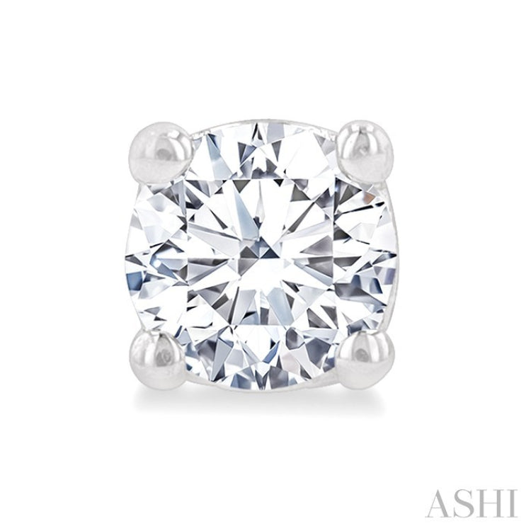3/8 Ctw Round Cut Diamond Stud Earrings in 14K White Gold