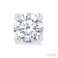 3/8 Ctw Round Cut Diamond Stud Earrings in 14K White Gold
