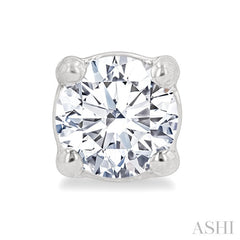 1/4 Ctw Round Cut Diamond Stud Earrings in 14K White Gold