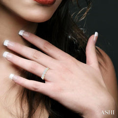 1/2 Ctw 5-Stone Lovebright Round Cut Diamond Band in 14K Yellow & White Gold